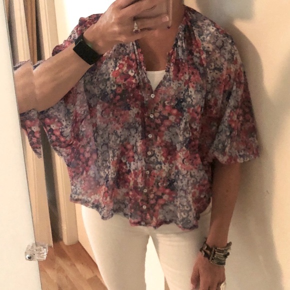 Anthropologie Weston Sheer Josephine Top - Picture 11 of 11